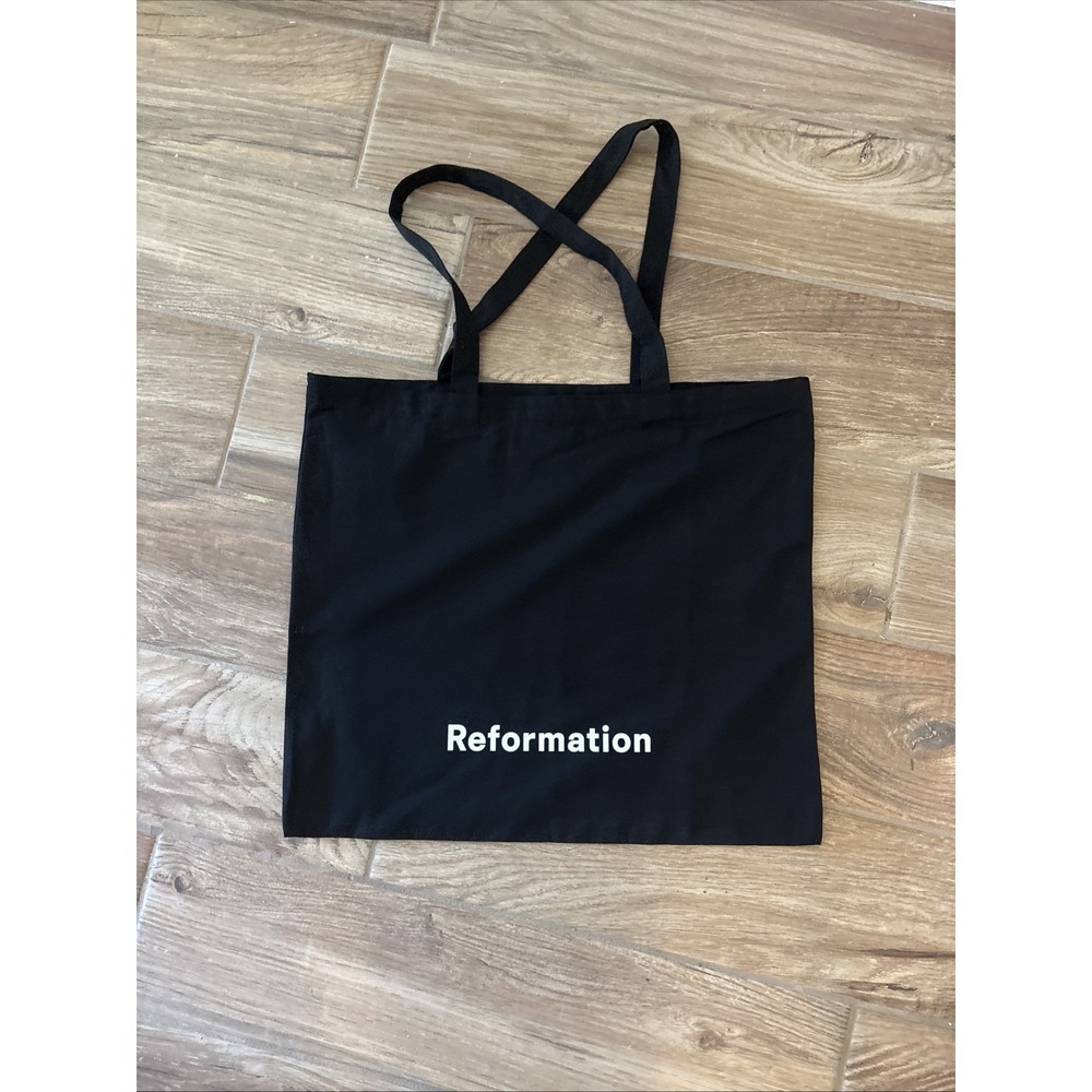 NWOT Reformation Small black and white tote bag